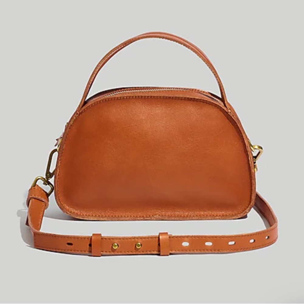 Madewell Leather Sydney Zip-Top Crossbody Bag